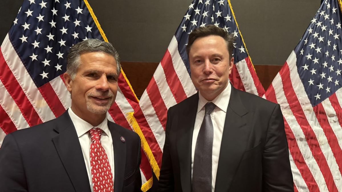 Rep. Meuser pictured with Elon Musk