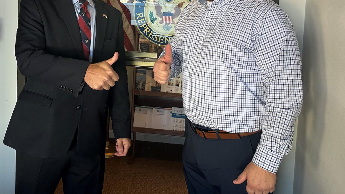 From left are Congressman Dan Meuser and Mike Marabell