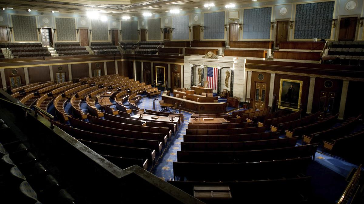 Overhead view of House floor